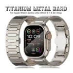 Oval Butterfly Buckle Titanium Alloy Watch Band, For Apple Watch Series 4 44mm, For Apple Watch Series 3 42mm - Image 4