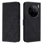 Crossbody 3D Embossed Flip Leather Phone Case, For vivo X100 - Image 2