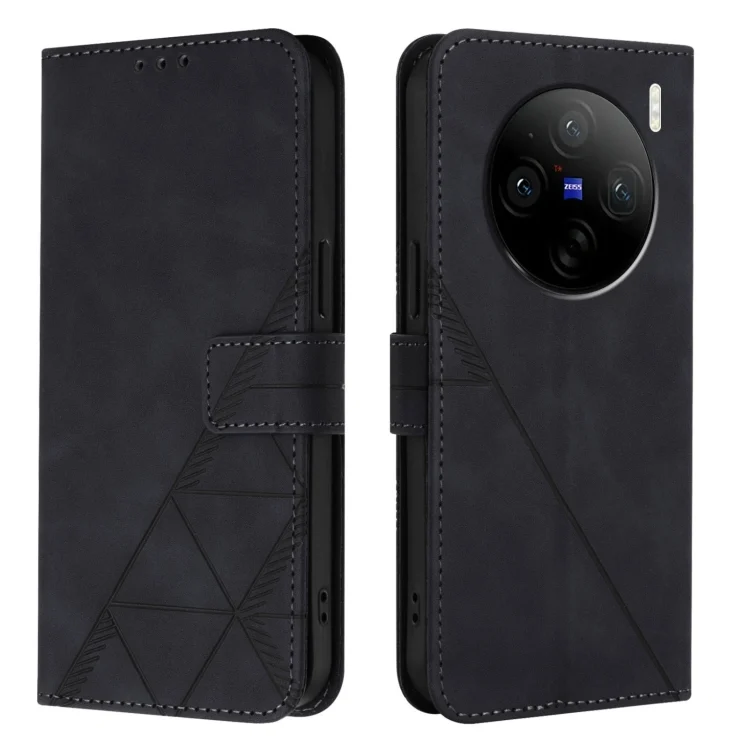 EDA006635001A_1.webp Crossbody 3D Embossed Flip Leather Phone Case, For vivo X100 - Image 2
