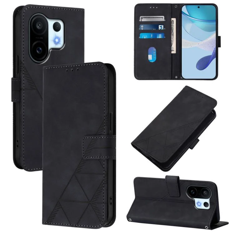Crossbody 3D Embossed Flip Leather Phone Case, For vivo S30 Pro mini, For vivo S30, For vivo X200s