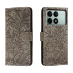 Lace Flower Embossing Flip Leather Phone Case, For Xiaomi Redmi K70E, For Xiaomi Redmi Note 13R Pro, For Xiaomi Redmi K70