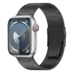 26mm Oracle Safety Buckle Titanium Alloy Watch Band, For Apple Watch SE 2023 44mm, For Apple Watch Ultra 2 49mm, For Apple Watch Series 9 45mm, For Apple Watch Ultra 49mm...