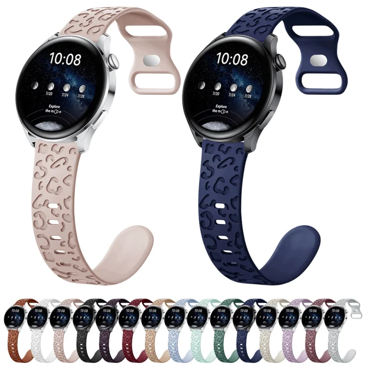 EDA0066467_B1.webp Concave Leopard Print Butterfly 8-shaped Buckle Silicone Watch Band - Image 2