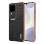 AZNS Electroplated Frame Crocodile Texture Full Coverage Phone Case, For vivo V30 / V30 Pro, For vivo X100 5G, For vivo S17 / S17 Pro / S17t, For vivo V29 / V29 Pro