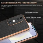 AZNS Electroplated Frame Crocodile Texture Full Coverage Phone Case, For vivo S19, For vivo X100 Pro 5G / X100s Pro, For vivo X100 Ultra, For vivo S18 / S18 Pro - Image 5