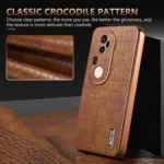 AZNS Electroplated Frame Crocodile Texture Full Coverage Phone Case, For vivo S20 Pro, For vivo X200, For vivo X200 Pro, For vivo S19 Pro - Image 5