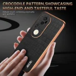 AZNS Electroplated Frame Crocodile Texture Full Coverage Phone Case, For vivo S20 Pro, For vivo X200, For vivo X200 Pro, For vivo S19 Pro - Image 8