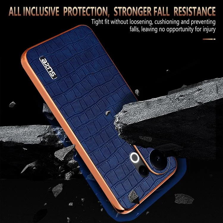 EDA006648518A_3.webp AZNS Electroplated Frame Crocodile Texture Full Coverage Phone Case, For vivo S30, For vivo X200s, For vivo X200 Ultra, For vivo S20 - Image 4