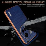 AZNS Electroplated Frame Crocodile Texture Full Coverage Phone Case, For Xiaomi 15 Ultra, For Xiaomi 15 Pro, For Xiaomi 15, For Xiaomi 14T Pro - Image 4