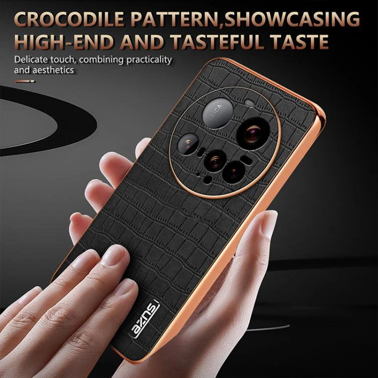 EDA006649514A_6.webp AZNS Electroplated Frame Crocodile Texture Full Coverage Phone Case, For Xiaomi 15 Ultra, For Xiaomi 15 Pro, For Xiaomi 15, For Xiaomi 14T Pro - Image 7