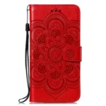 Sun Mandala Embossing Pattern Phone Leather Case, For Xiaomi 14 Ultra - Image 2