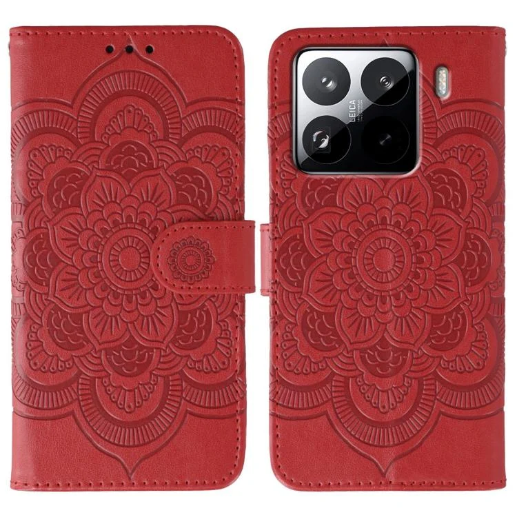 Sun Mandala Embossing Pattern Phone Leather Case, For Xiaomi 15 Pro, For Xiaomi 15