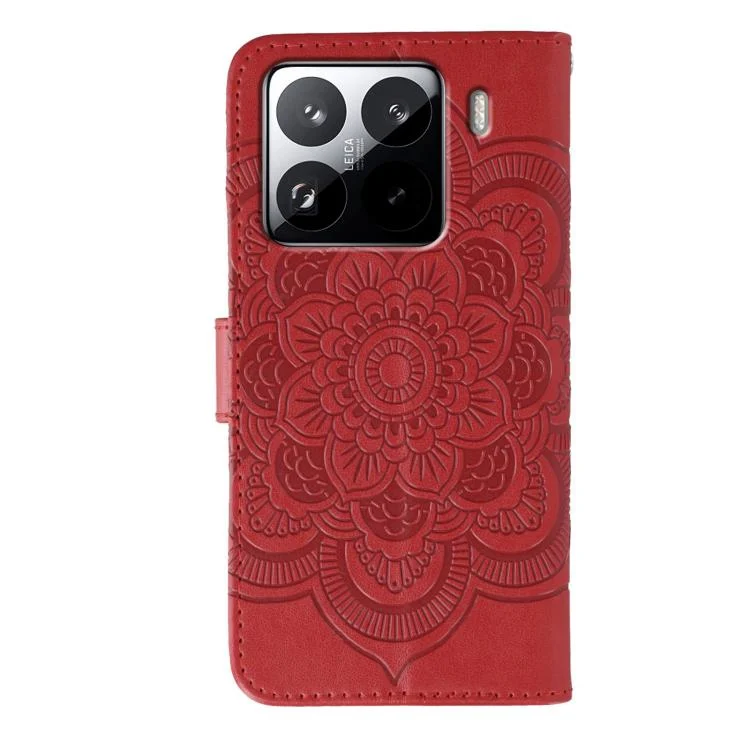 EDA006651404A_2.webp Sun Mandala Embossing Pattern Phone Leather Case, For Xiaomi 15 Pro, For Xiaomi 15 - Image 3