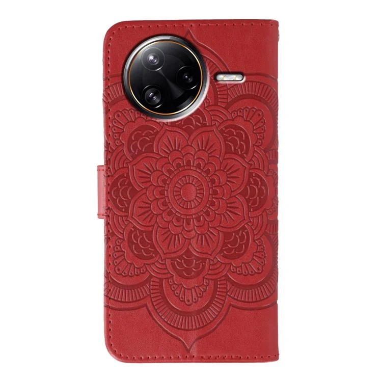 EDA006651406A_2.webp Sun Mandala Embossing Pattern Phone Leather Case, For Xiaomi Poco F7 Ultra / Redmi K80 Pro, For Xiaomi Poco F7 Pro / Redmi K80 - Image 3