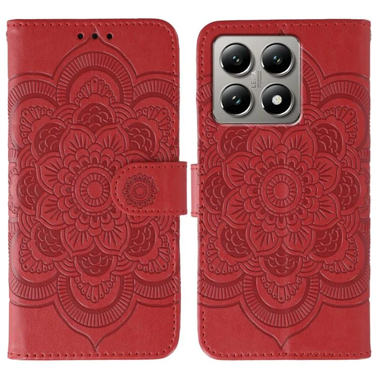 Sun Mandala Embossing Pattern Phone Leather Case, For Xiaomi 14T Pro, For Xiaomi 14T