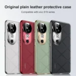 Plain Leather PC Phone Case, For vivo S19 - Image 2