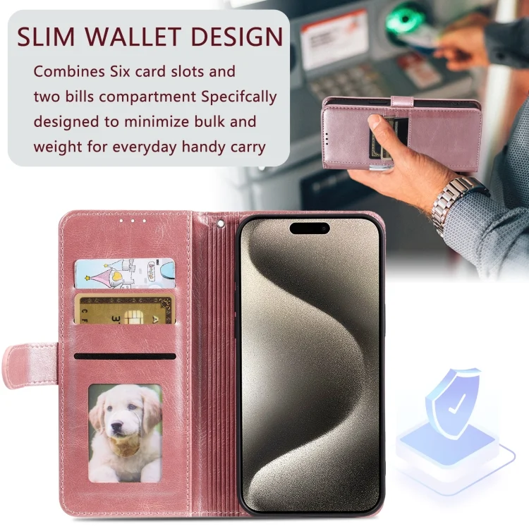 EDA006661201A_4.webp Simple 6-Card Wallet Leather Phone Case, For Xiaomi Redmi 13 4G - Image 5