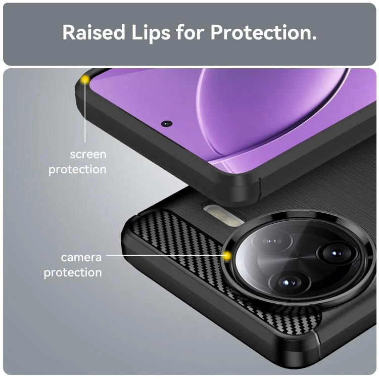 EDA006667409A_5.webp Carbon Fiber Brushed Texture TPU Phone Case, For Xiaomi Poco F7 Ultra, For Xiaomi Poco F7 Pro, For Xiaomi 15 Ultra, For Xiaomi Poco X7 Pro, For Xiaomi 15 Pro, For Xiaomi 15 - Image 6