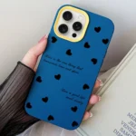 Love Hearts PC Hybrid TPU Phone Case, For iPhone 15 Pro Max, For iPhone 15 Pro