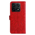 Embossed Sunflower Leather Phone Case, For Xiaomi 14T, For Xiaomi Poco F6 - Image 3