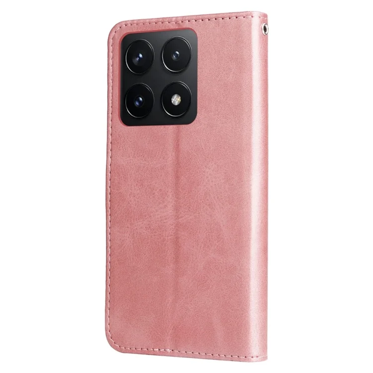 EDA006685002A_2.webp Fashion Calf Texture Zipper Leather Phone Case, For Xiaomi 14T, For Xiaomi Poco F6 - Image 3