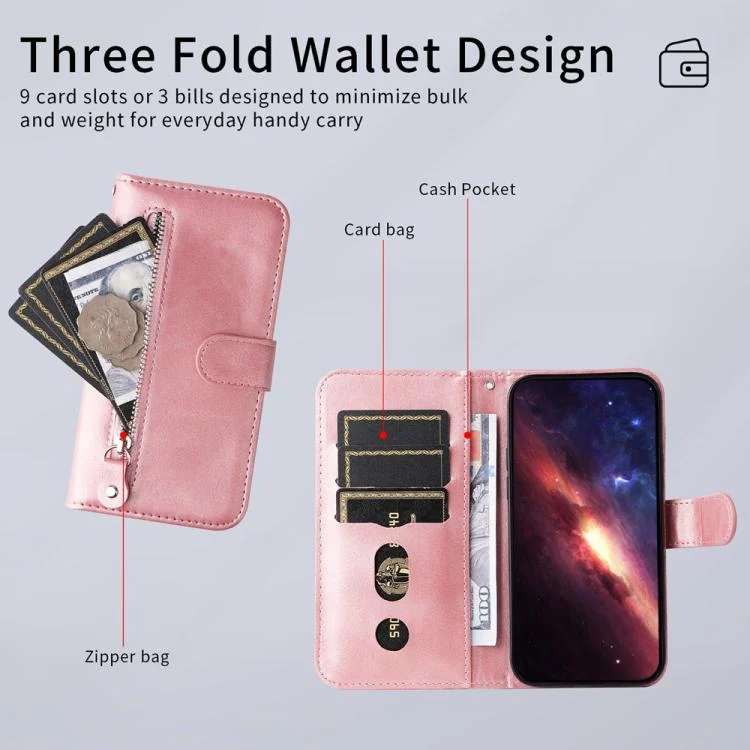 EDA006685006A_2.webp Fashion Calf Texture Zipper Leather Phone Case, For Xiaomi 15 Ultra, For Xiaomi 15 Pro, For Xiaomi 15, For Xiaomi 14T Pro - Image 3