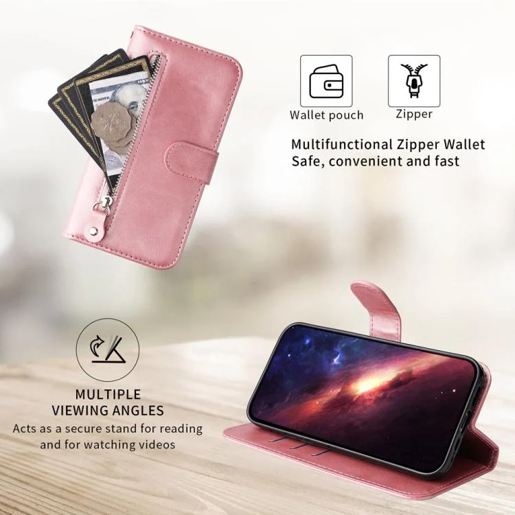 EDA006685006A_3.webp Fashion Calf Texture Zipper Leather Phone Case, For Xiaomi 15 Ultra, For Xiaomi 15 Pro, For Xiaomi 15, For Xiaomi 14T Pro - Image 4