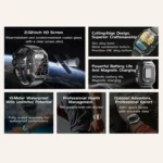 LEMFO C28 2.02 inch Sport Smart Watch, Support Bluetooth Call / Sleep / Blood Oxygen / Heart Rate / Blood Pressure Health Monitor - Image 6