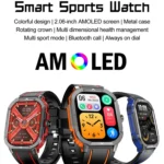 LEMFO HK56 2.06 inch BT5.3 IP68 Sport Smart Watch, Support Bluetooth Call / Message Notification / Heart Rate / Blood Pressure Health Monitor - Image 2