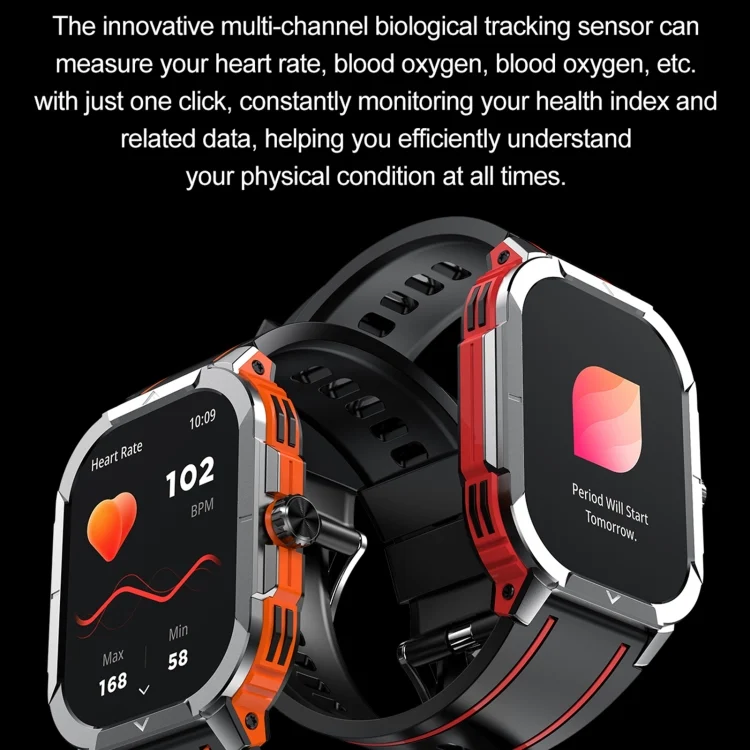EDA0066896_B7.webp LEMFO HK56 2.06 inch BT5.3 IP68 Sport Smart Watch, Support Bluetooth Call / Message Notification / Heart Rate / Blood Pressure Health Monitor - Image 8