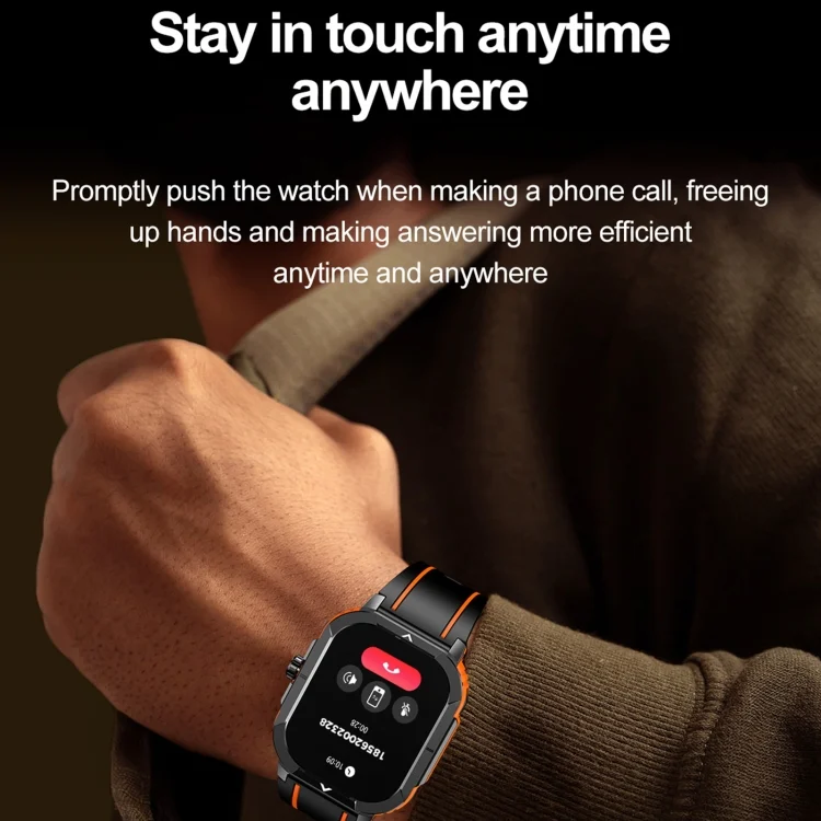 EDA0066896_B8.webp LEMFO HK56 2.06 inch BT5.3 IP68 Sport Smart Watch, Support Bluetooth Call / Message Notification / Heart Rate / Blood Pressure Health Monitor - Image 9