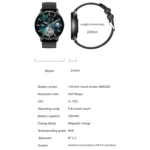HK89 1.43 inch BT5.0 IP67 Sport Smart Watch, Support Bluetooth Call / Message Notification / Heart Rate / Blood Pressure Health Monitor - Image 2