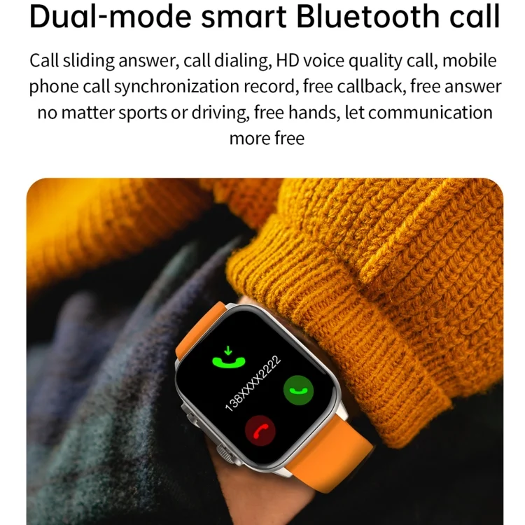 EDA0066899_B9.webp LEMFO HK95 1.952 inch BT5.0 IP68 Sport Smart Watch, Support Bluetooth Call / Sleep / Blood Oxygen / Heart Rate / Blood Pressure Health Monitor - Image 10
