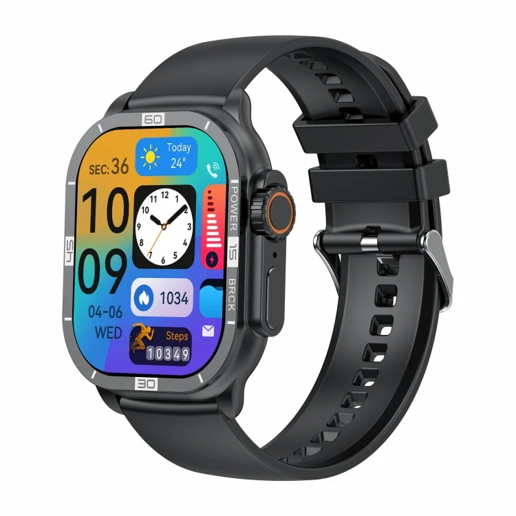 HK96S 2.06 inch BT5.3 IP68 Sport Smart Watch, Support Bluetooth Call / Sleep / Blood Oxygen / Heart Rate / Blood Pressure Health Monitor