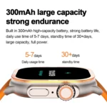 HK96S 2.06 inch BT5.3 IP68 Sport Smart Watch, Support Bluetooth Call / Sleep / Blood Oxygen / Heart Rate / Blood Pressure Health Monitor - Image 3