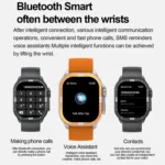 HK96S 2.06 inch BT5.3 IP68 Sport Smart Watch, Support Bluetooth Call / Sleep / Blood Oxygen / Heart Rate / Blood Pressure Health Monitor - Image 7