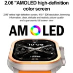 HK96S 2.06 inch BT5.3 IP68 Sport Smart Watch, Support Bluetooth Call / Sleep / Blood Oxygen / Heart Rate / Blood Pressure Health Monitor - Image 10