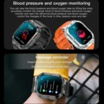 LEMFO K61 Pro 1.96 inch BT5.0 Sport Smart Watch, Support Bluetooth Call / Sleep / Blood Oxygen / Heart Rate / Blood Pressure Health Monitor - Image 4