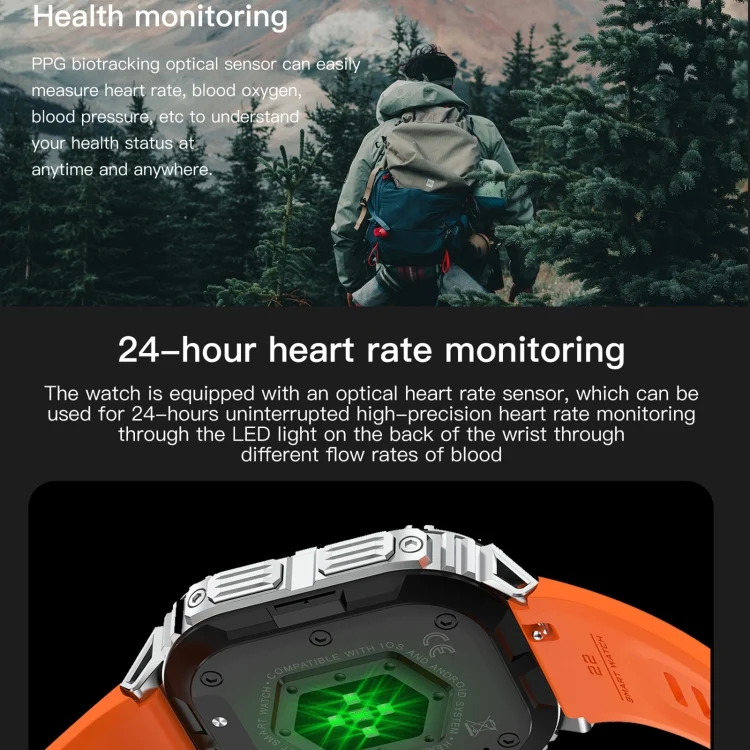 EDA0066912_B4.webp LEMFO K61 Pro 1.96 inch BT5.0 Sport Smart Watch, Support Bluetooth Call / Sleep / Blood Oxygen / Heart Rate / Blood Pressure Health Monitor - Image 5