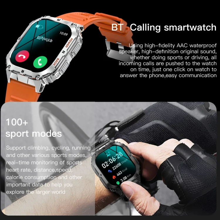 EDA0066912_B6.webp LEMFO K61 Pro 1.96 inch BT5.0 Sport Smart Watch, Support Bluetooth Call / Sleep / Blood Oxygen / Heart Rate / Blood Pressure Health Monitor - Image 7