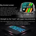 LEMFO K61 Pro 1.96 inch BT5.0 Sport Smart Watch, Support Bluetooth Call / Sleep / Blood Oxygen / Heart Rate / Blood Pressure Health Monitor - Image 8