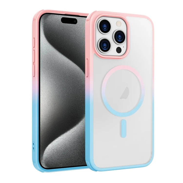 Colorful MagSafe PC + TPU Phone Case, For iPhone 15 Pro Max, For iPhone 15 Pro