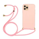 Wheat Straw Material + TPU Phone Case with Lanyard, For iPhone 16 Pro Max, For iPhone 16 Pro