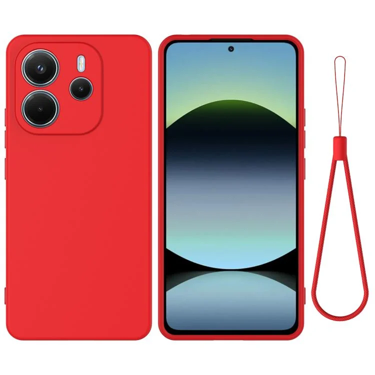 Solid Color Liquid Silicone Dropproof Full Coverage Phone Case, For Redmi Note 14 4G 163.25mm, For Redmi A4 5G, For Redmi A3 Pro, For Redmi Note 14 5G Global, For Redmi Note 14 Pro+ 5G