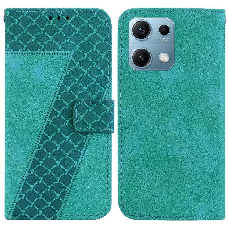 Seven-shaped Embossed Leather Phone Case, For Redmi Note 14S 4G, For Redmi K80 / K80 Pro, For Redmi Note 14 4G 164.84mm
