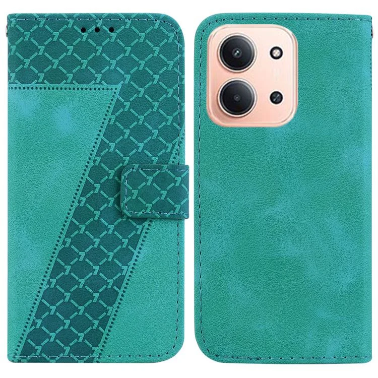 Seven-shaped Embossed Leather Phone Case, For Redmi 15C 4G 173.1mm / 15C 5G 173.1mm, For Redmi A5 4G 173.3mm, For Redmi A5 4G 171.7mm