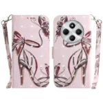 3D Colored Flip Leather Phone Case, For Redmi 14C 4G