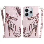 3D Colored Flip Leather Phone Case, For Redmi Note 14 5G