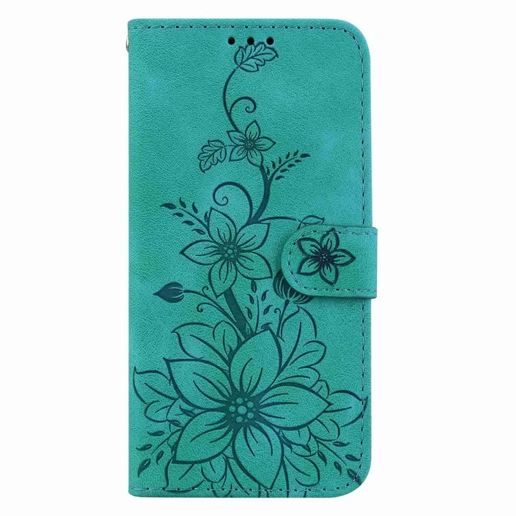 EDA006711005A_2.webp Lily Embossed Leather Phone Case, For Redmi Note 14 Pro / Note 14 Pro+ 5G, For Redmi 14C 4G, For Redmi 13 4G - Image 3