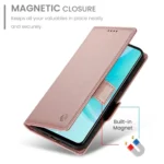 Side Buckle Magnetic Frosted Leather Phone Case, For OPPO A57 4G Global / A77 4G Global, For OPPO A54 / A54s / A55 5G / A55s 5G - Image 6